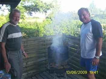 Grillen auf der Terrasse