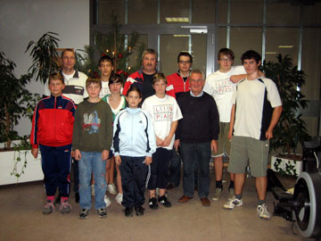 die Beeskower Mannschaft beim Ergometer-Cup in Cottbus