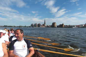 Rostock, von der Warnow gesehen