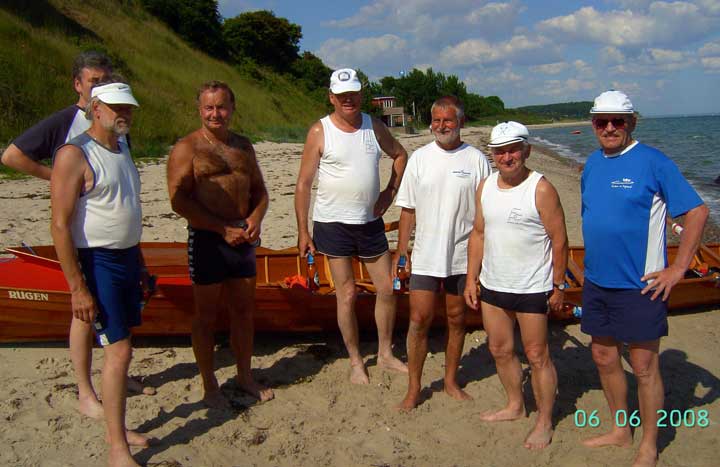 das war die Truppe - allerdings ohne den Fotografen - am Strand